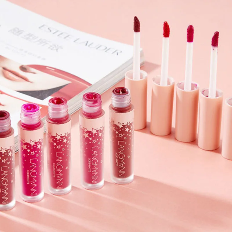 

1pc Lip Gloss Long Lasting Matte Lipgloss Liquid Lipstick Moisturizing Beauty Makeup Cosmetics Make Up Tools