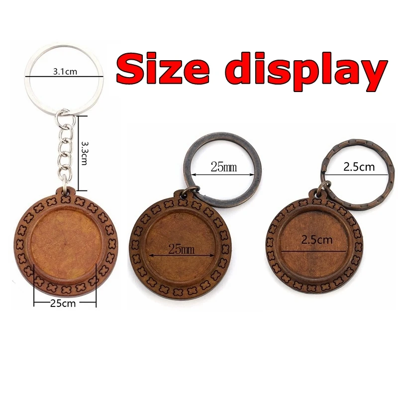 10 шт. деревянные брелки для ключей | Дом и сад