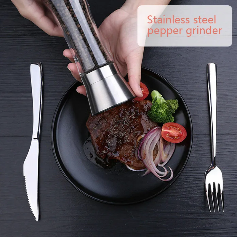 Ручная мельница для соли и перца нержавеющая сталь пряный кофе бобовый соус