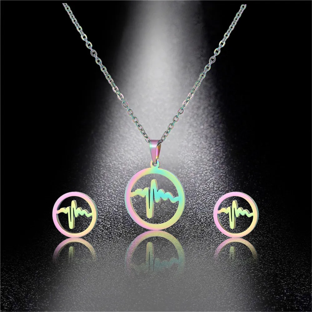 Колье и чокер QIAMNI из нержавеющей стали для медсестры ожерелье с сердечком