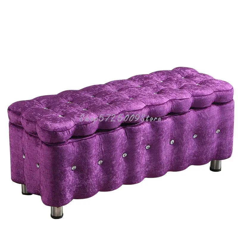 Табурет для обуви хранения и деревянным каркасом прямоугольный одежды магазин