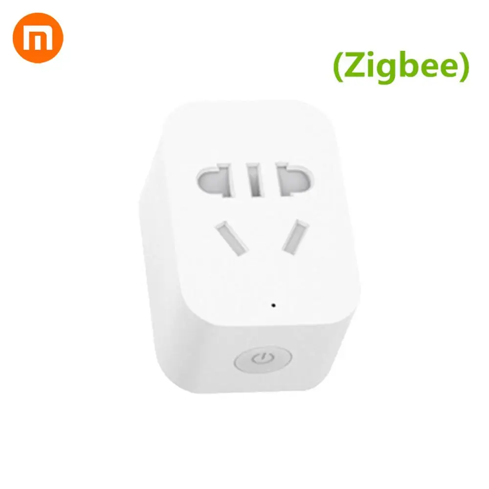 [Горячая] Xiaomi mi jia ZigBee умная розетка WiFi приложение беспроводное управление переключатели таймер разъем для Android IOS работа с mi home APP