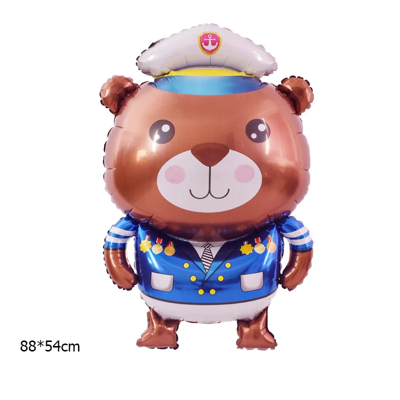 Новый большой морской шар из алюминиевой пленки капитан Пингвин Гарри медведь