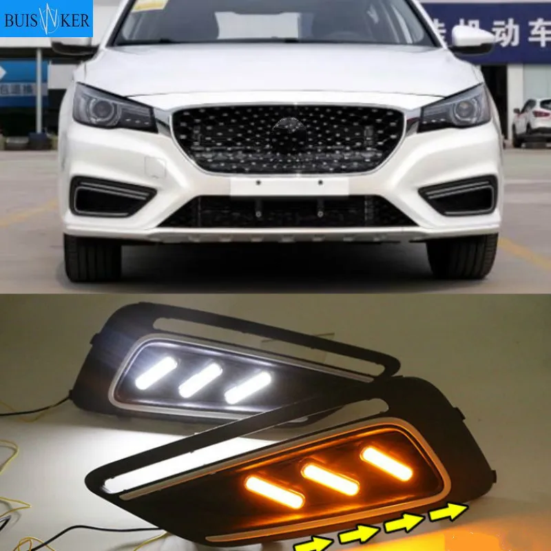 

1 пара Автомобильный светодиодный Габаритные огни белый цвет желтый, синий; размеры 34–43 Запуск поворотник DRL для MG6 MG 6 2017 2018 2019 2020 Противотуманные фары крышки