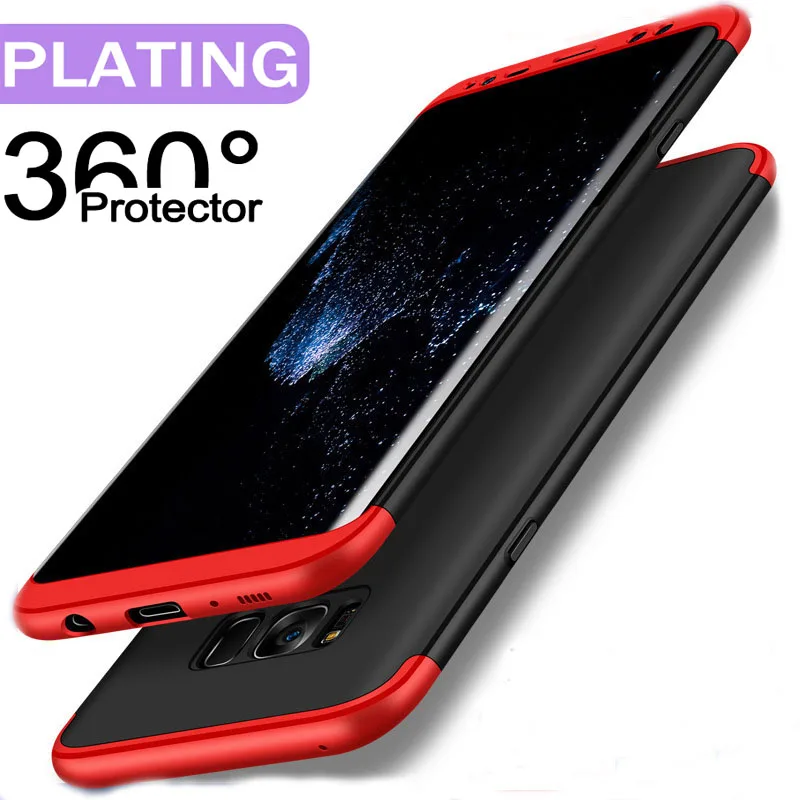 360 чехол с полной защитой для samsung S10 Plus 5G чехол Роскошный Жесткий PC противоударный чехол для samsung Galaxy M10 M20 30 Note 10
