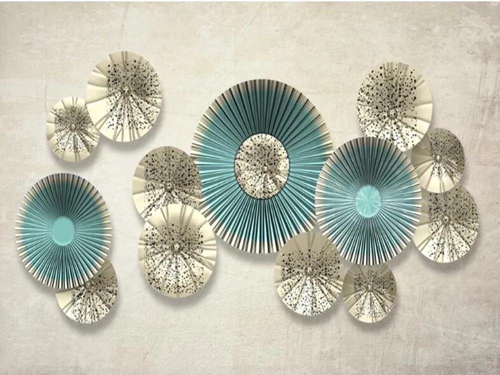 Пользовательский 3D стерео скандинавский минималистичный круглый фон для