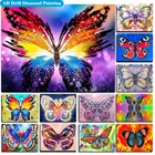 Алмазная живопись AB, набор животных 5D, алмазная вышивка сделай сам, Бабочка, вышивка крестиком, картины Стразы, полная мозаика, настенное искусство