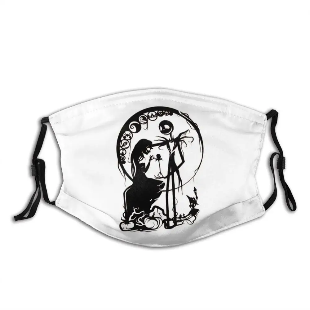 

Romantic Jack And Sally - The Nightmare Before Christmas Half Face For Men Women Ladies Diy Masks