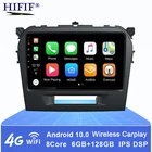 Android 10 для Suzuki Vitara 2015 2016 2017 2018 2019 автомобильный радиоприемник, мультимедийный плеер, GPS-навигация, Авторадио, стерео, автомобильный DVD-плеер