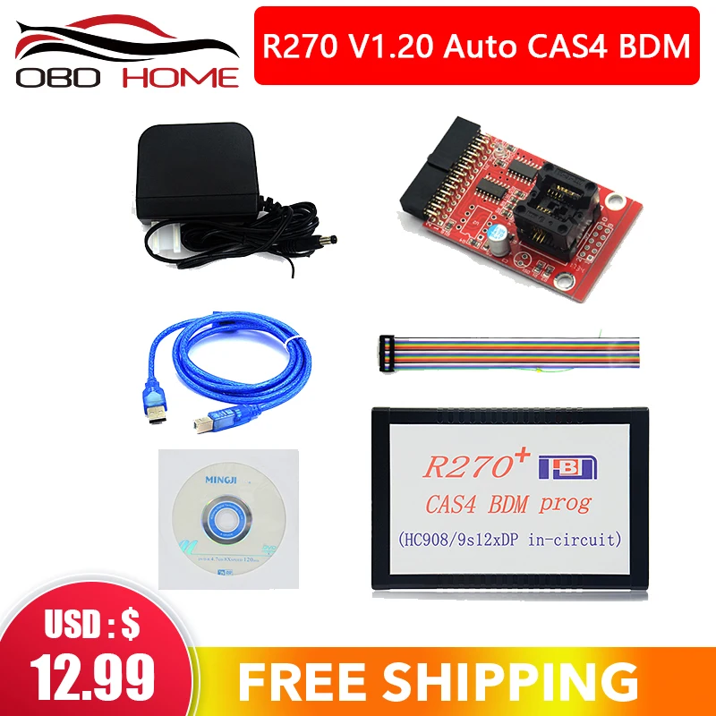 Профессиональный CAS4 BDM Prog R270 + Автомобильный программатор ключей V1.20 OBD