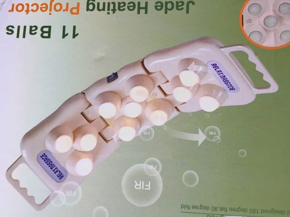 POP Расслабляющий складной нефритовый ручной нагревательный проектор массажер