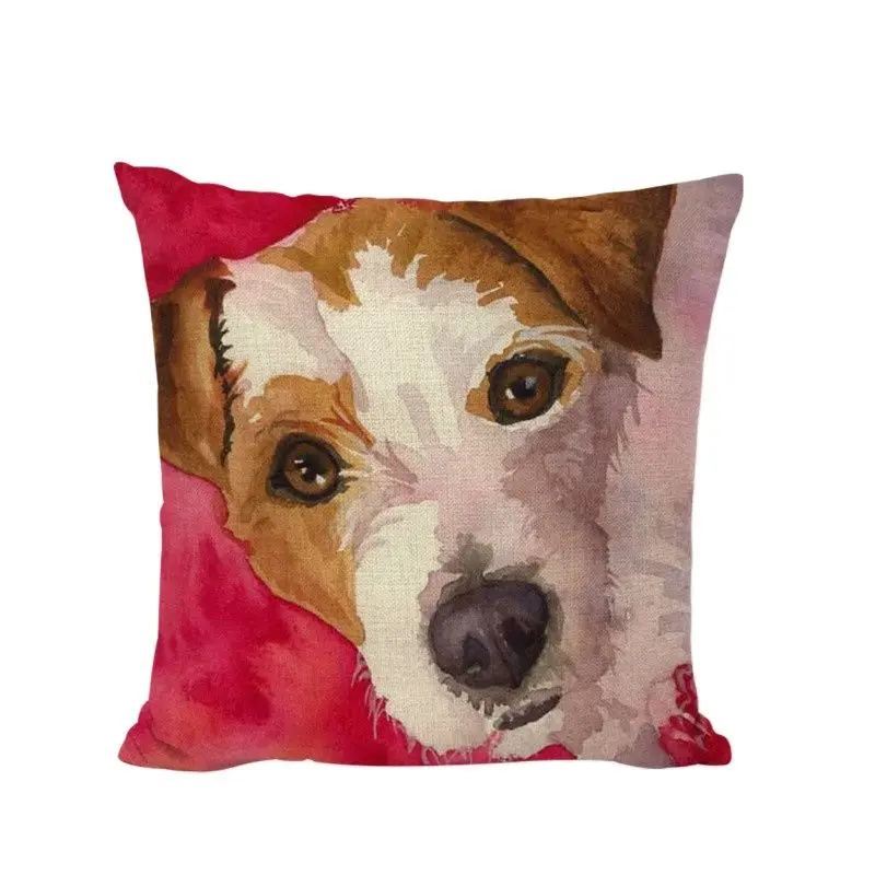 Масляная живопись собака наволочка золотистый ретривер 45*45 см Французский