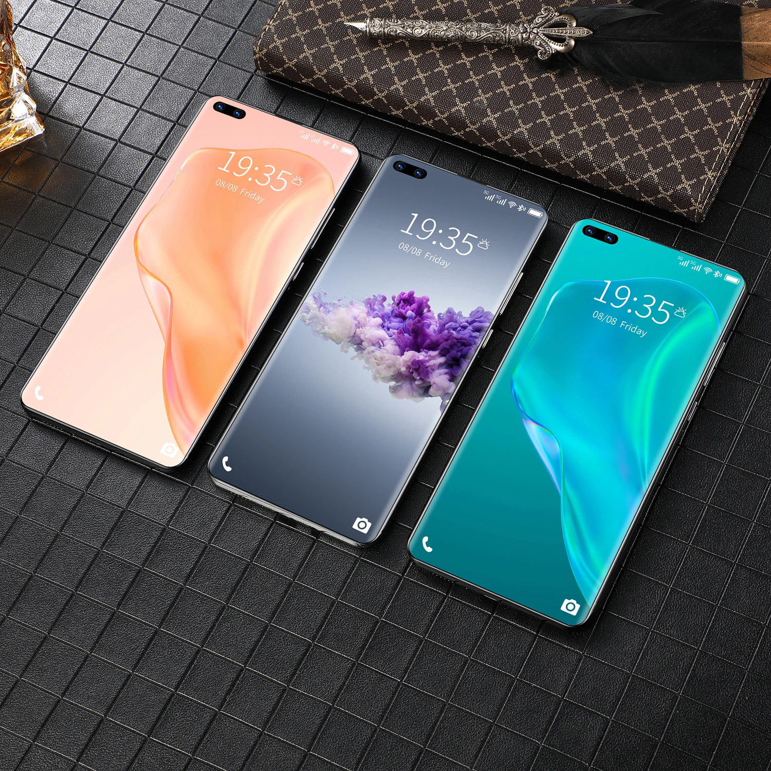 2021 latest smart phone mate 50 pro 12gb ram 512gb rom dual sim unlocked smartphone android 10 0 deca core 4g5g mobile phones free global shipping