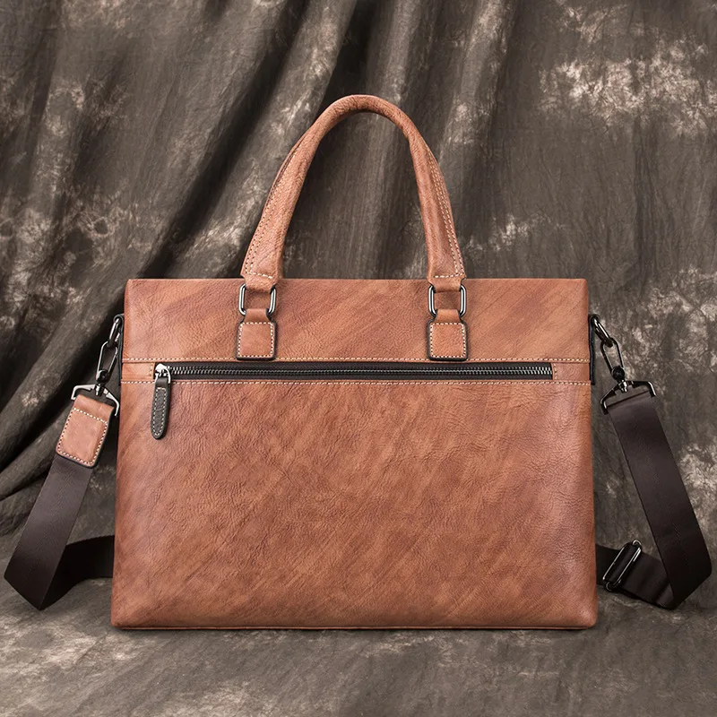 Кожаная сумка мужской портфель кожаная мужская с натуральным лицевым покрытием