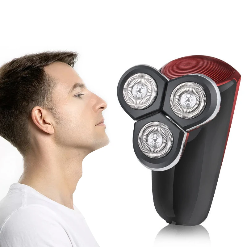 Razor Beard Hair Shaver Washable 3d Triple Floating Blade Heads Face Care