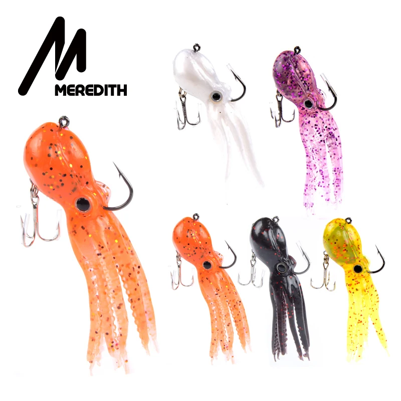 MEREDITH fishing 23 г 9 см длинный хвост мягкие свинцовые осьминог рыболовные приманки