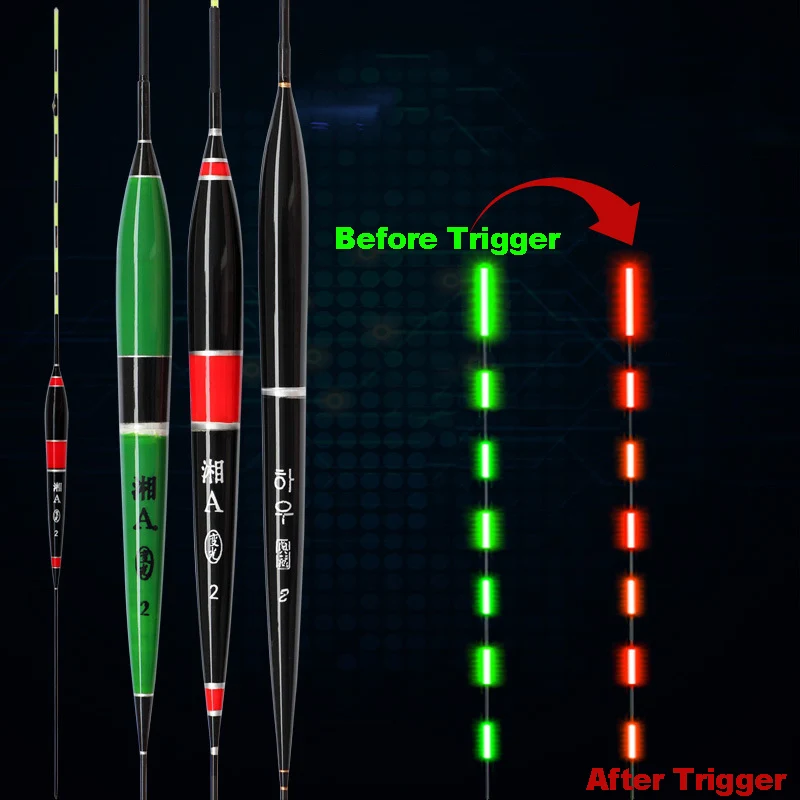 Умный поплавок для рыбалки без батареи сигнализатор поклевки рыбы светодиодный