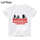 Футболка детская с принтом очень странные дела 3, модная уличная одежда в стиле Харадзюку, топы с коротким рукавом, хорошая цена