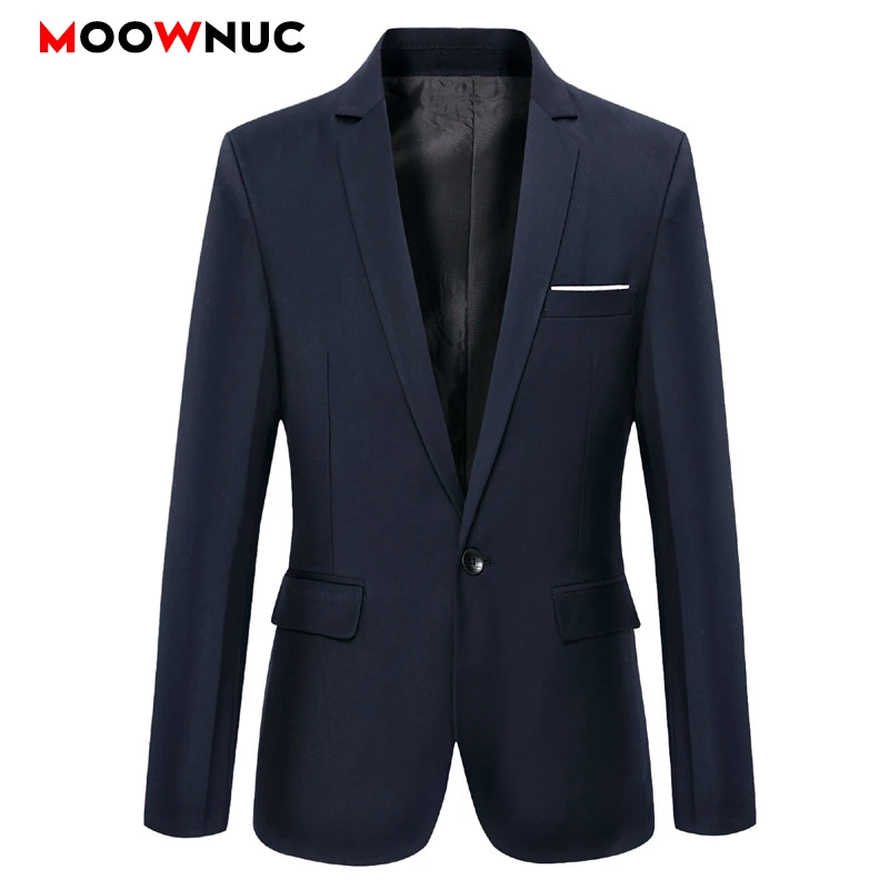 

Men's Fashion Leisure Suit Blazers Autumn 2021 Jackets Cardigan Casual Coats Solid Slim Male Spring Business Classic MOOWNUC