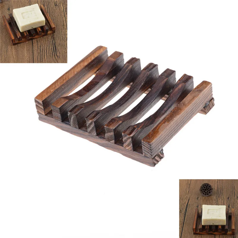 

Modern Antique Charcoal Soap Saver Tray Wooden Bathroom Soap Dish