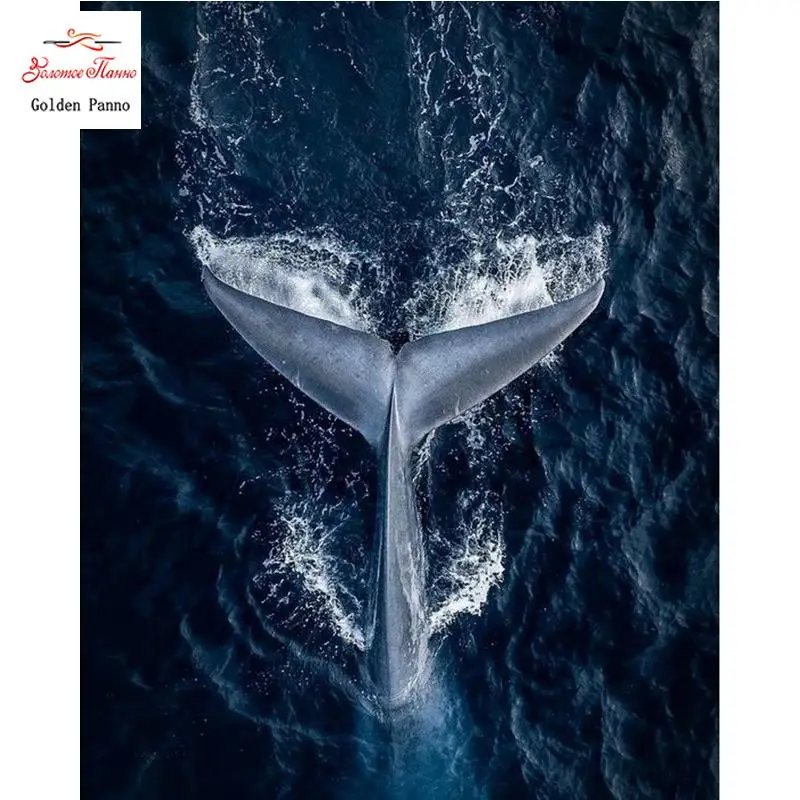 5D DIY Diamond Painting Whale tail Pictures Of Rhinestones Diamond Mosaic Sale Home Decor Diamond Embroidery Full Square