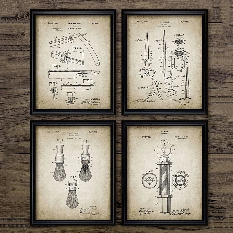 Настенная картина для парикмахерской