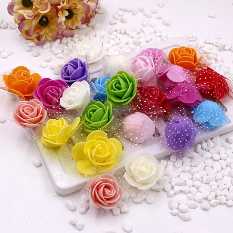 12 шт./лот Искусственные цветы из пенопласта букет для венков Сделай Сам свадебный