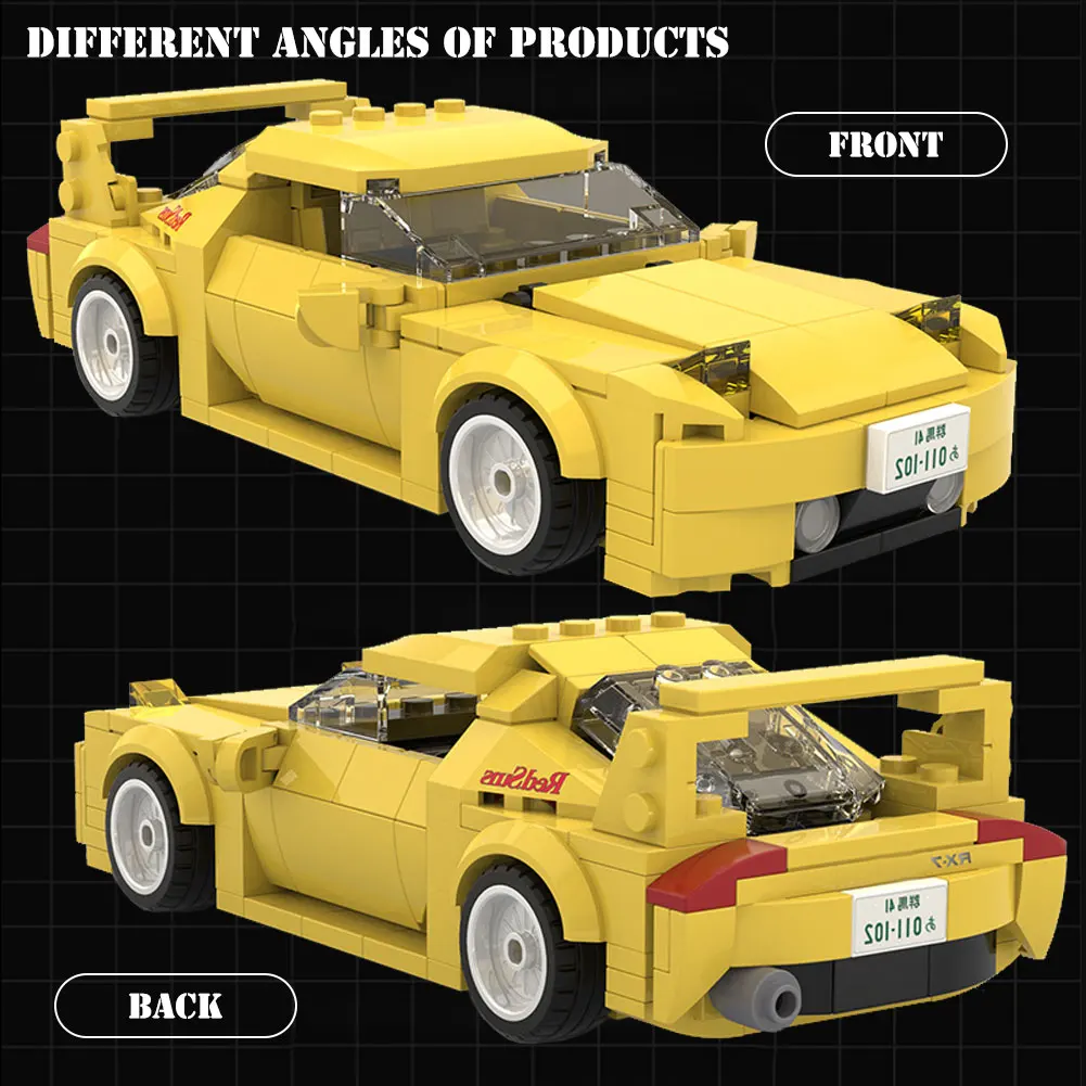 

BZDA City High Tech AE86 FD3S FC35 Drift Racing Car Construction DIY Race Car Anniversary Building Blocks Toys For Children Gift