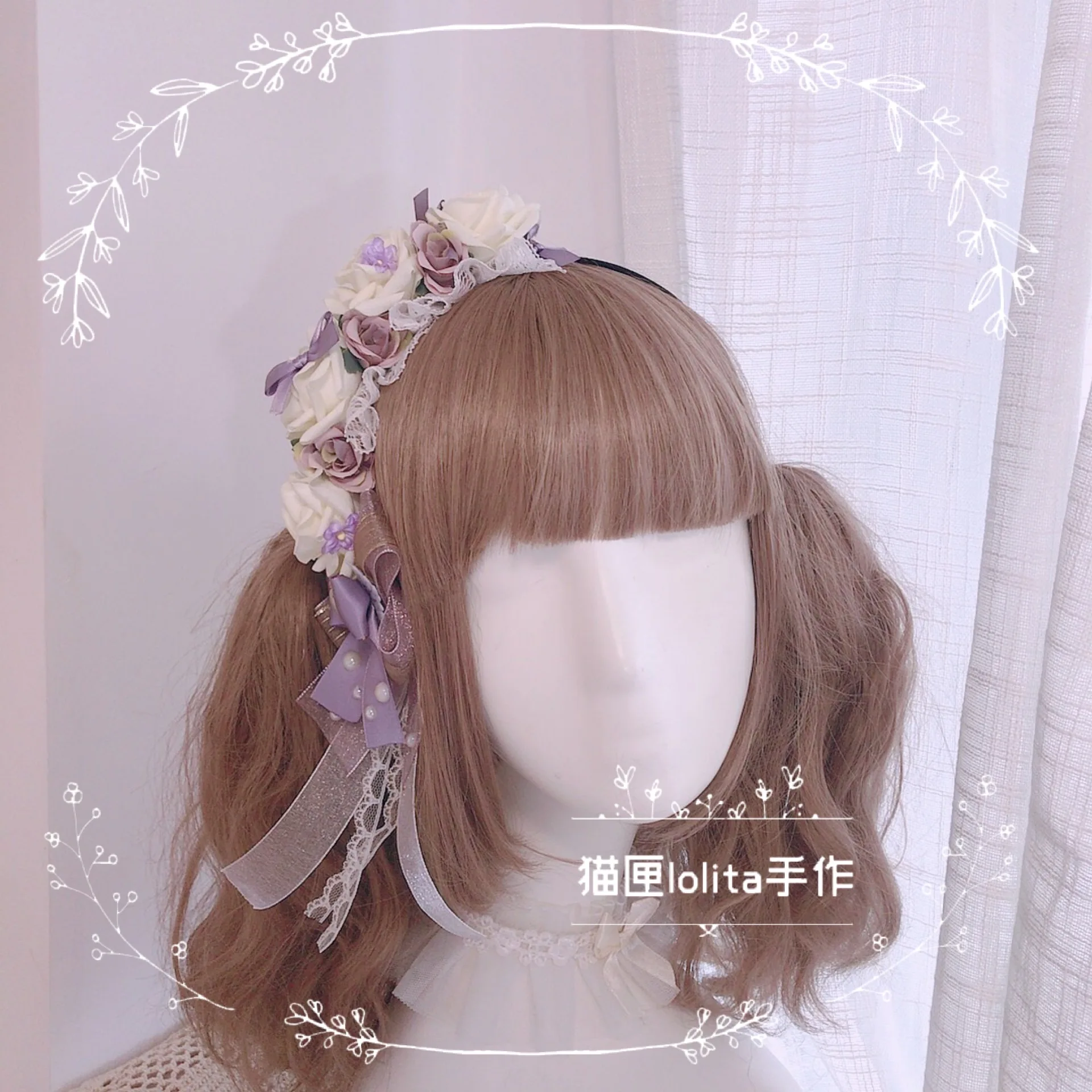 Мягкий головной убор во французском стиле для девочек Сестра небеса Дым