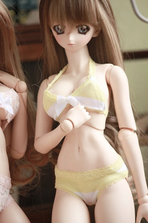 

G10-071 children toy SD/BJD/DD/Entity doll 65cm 1/3 1/4 dd doll's props Accessoriess sexy underwear Yellow and white stripes set