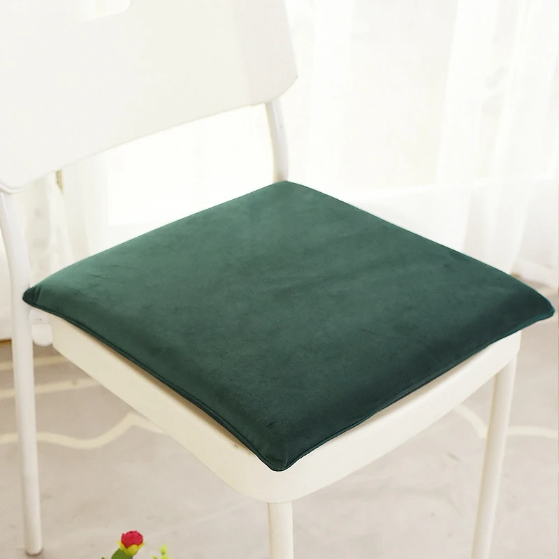 

Inyahome Nordic Sponge Dining Chair Cushion Velvet Cover Non-Slip Dining Decor Chair Cushions Comfor Office Living Stool Cushion