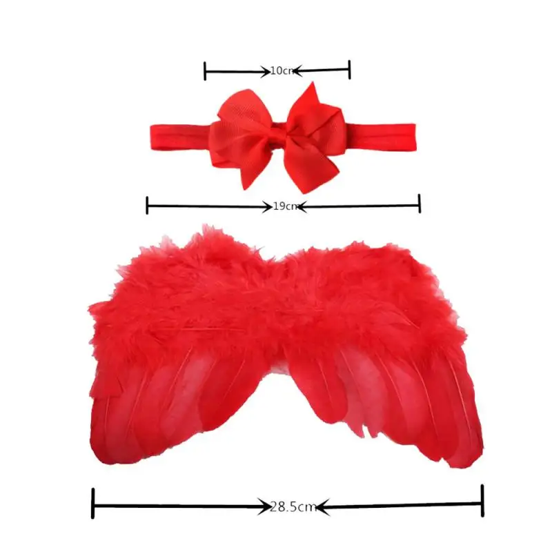 

Newborn Baby White Feather Angel Wing Headwear Photography Prop Halloween Costume Baby Clothing Photographie Hot TXTB1