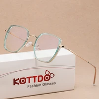 kottdo classic anti blue light women glasses men brand designer fashion eyeglasses square metal optical computer eyewear frame