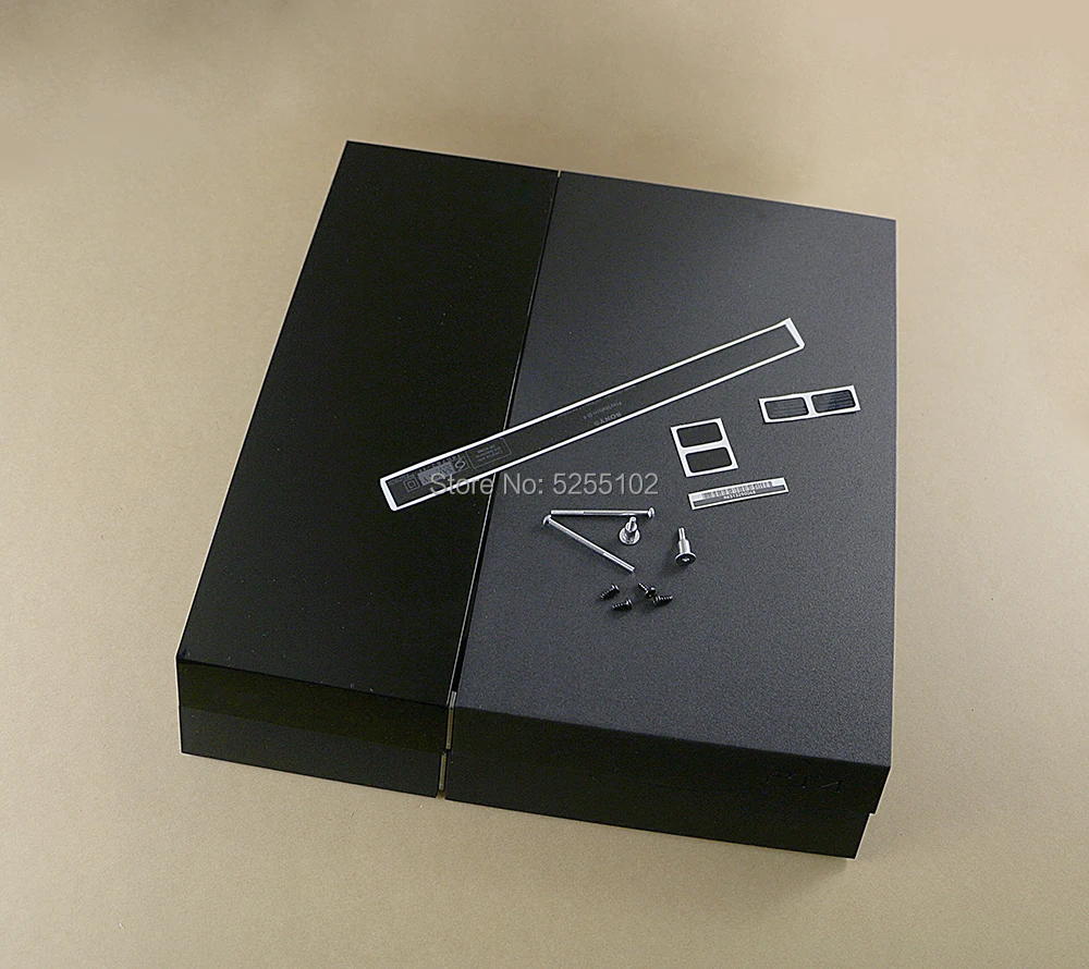 Чехол для консоли PS4 черный чехол корпуса с логотипом 1100 1000|Запасные части| |