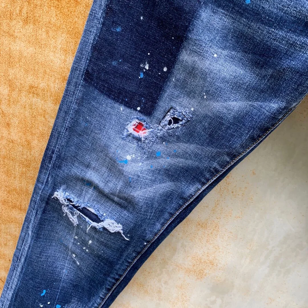 Blue jeans women classic,Authentic,DSQUARED2,Retro,Italian brand ,Women/Men Jeans,locomotive,Jogging jeans,DSQ9113