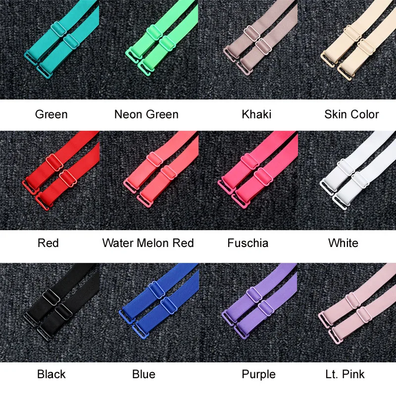 Высокое качество эластичный стрейч 12/15 мм широкая ткань бретельки бюстгальтера