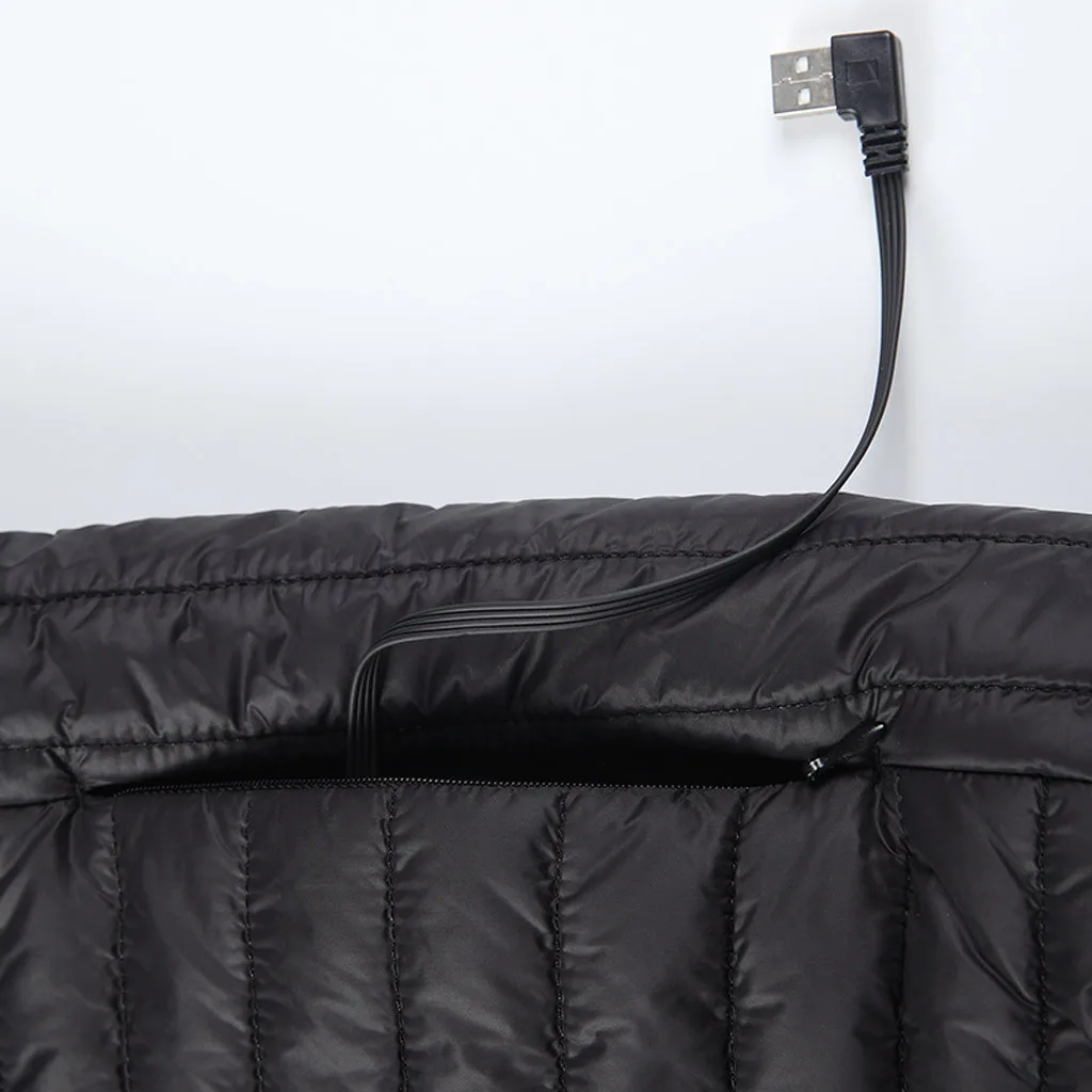 Feitong зимняя мужская умная USB Брюшная задняя электрическая теплая пуховая хлопковая куртка высокого качества пальто и куртки# g35