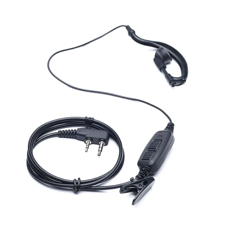 

OPPXUN New Dual Push To Talk PTT Earpiece Headset For Baofeng Walkie Talkie UV82 UV5R 888S