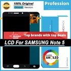 100% Оригинальный 5,7 ''Super AMOLED дисплей для Samsung Galaxy Note 5 N920F ЖК сенсорный экран дигитайзер в сборе запасные части