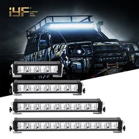 IP68 22Inch 64W Super Slim Single Row 12V 24V 36V LED Light Bar/Work Light for Auto ATV UTV 4x4 Accessories Offroad Trucks