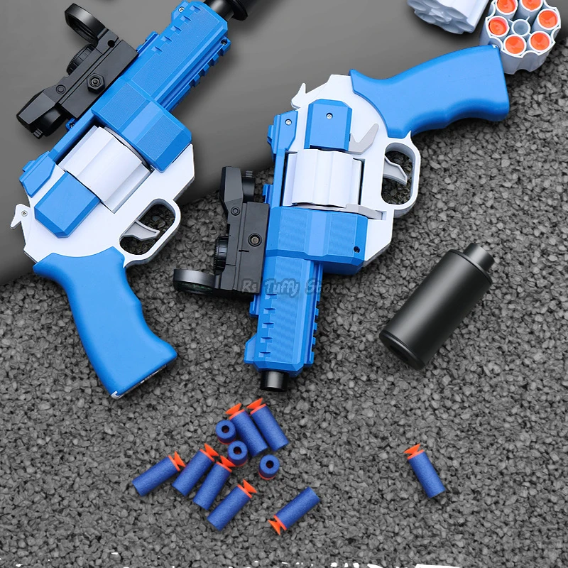 Электронный револьвер мягкие пули моделирующая модель игрушечного пистолета