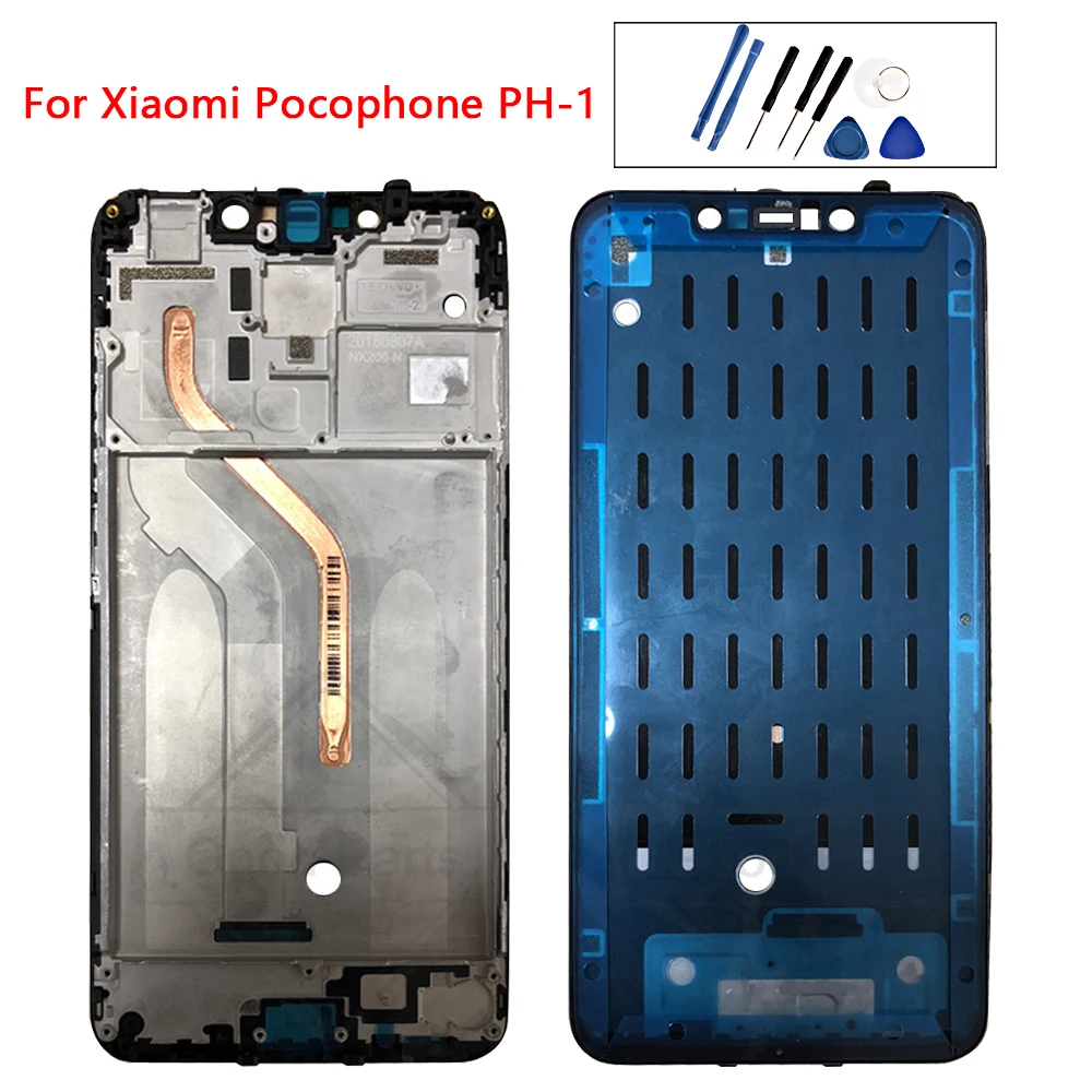 Для Xiaomi Pocophone F1 средняя рамка LCD поддержка корпуса Лицевая панель для xiaomi poco f1
