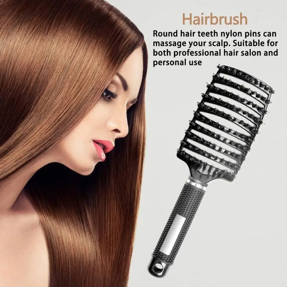 

Women'S Hair, Scalp Massage Comb, Large Curved Comb, Styling Fluffy Styling Massage Comb Comb, Oil Comb, Hairdressing Head W4W1