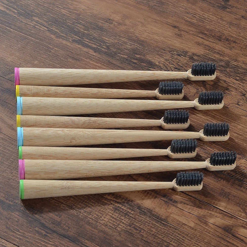 Новая зубная щетка из бамбукового волокна для родителей и ребенка 2 шт. в упаковке