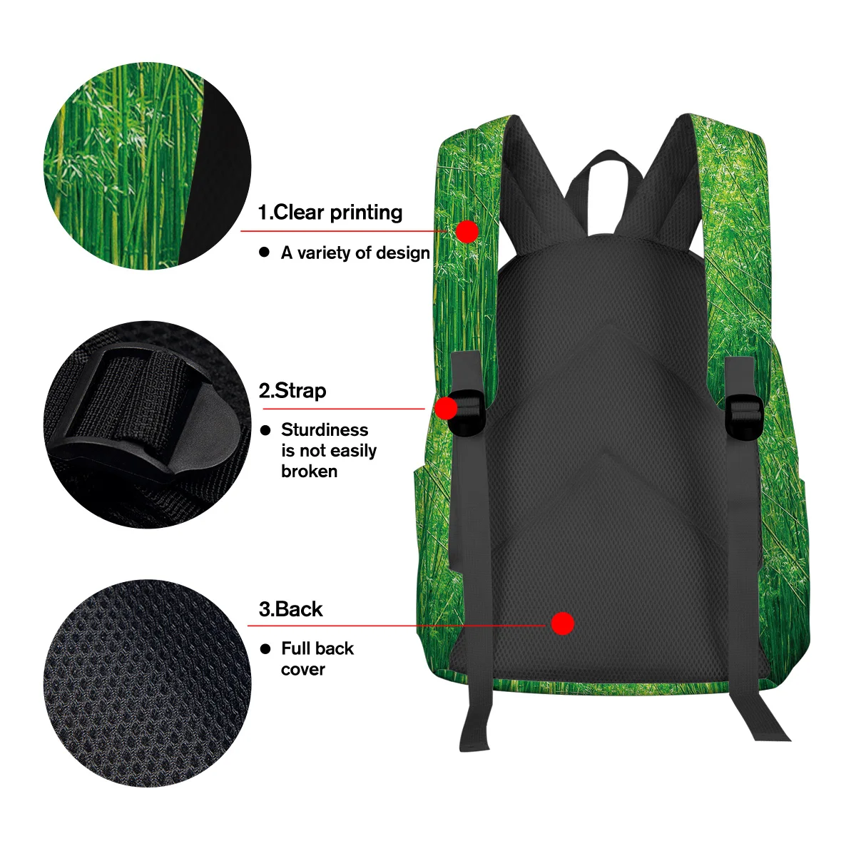 Зеленый бамбуковый рюкзак интерьерный брелок держатель Роскошный дугообразный