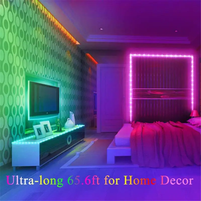 5050RGB 20 м круглый Bluetooth Контроль Смарт приложение музыка Звуковое управление набор