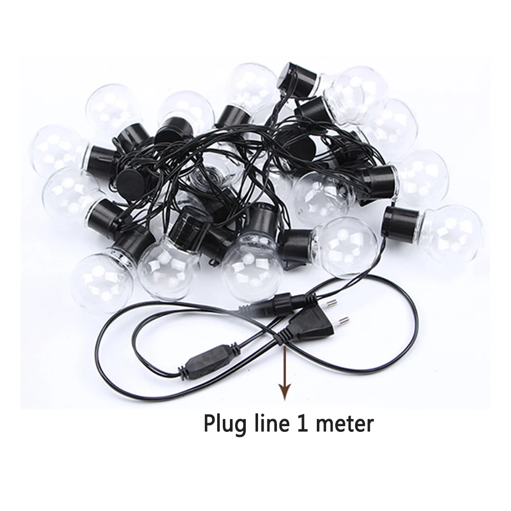 СВЕТОДИОДНАЯ Гирлянда G50 с круглыми лампочками уличный шнурок для сада патио