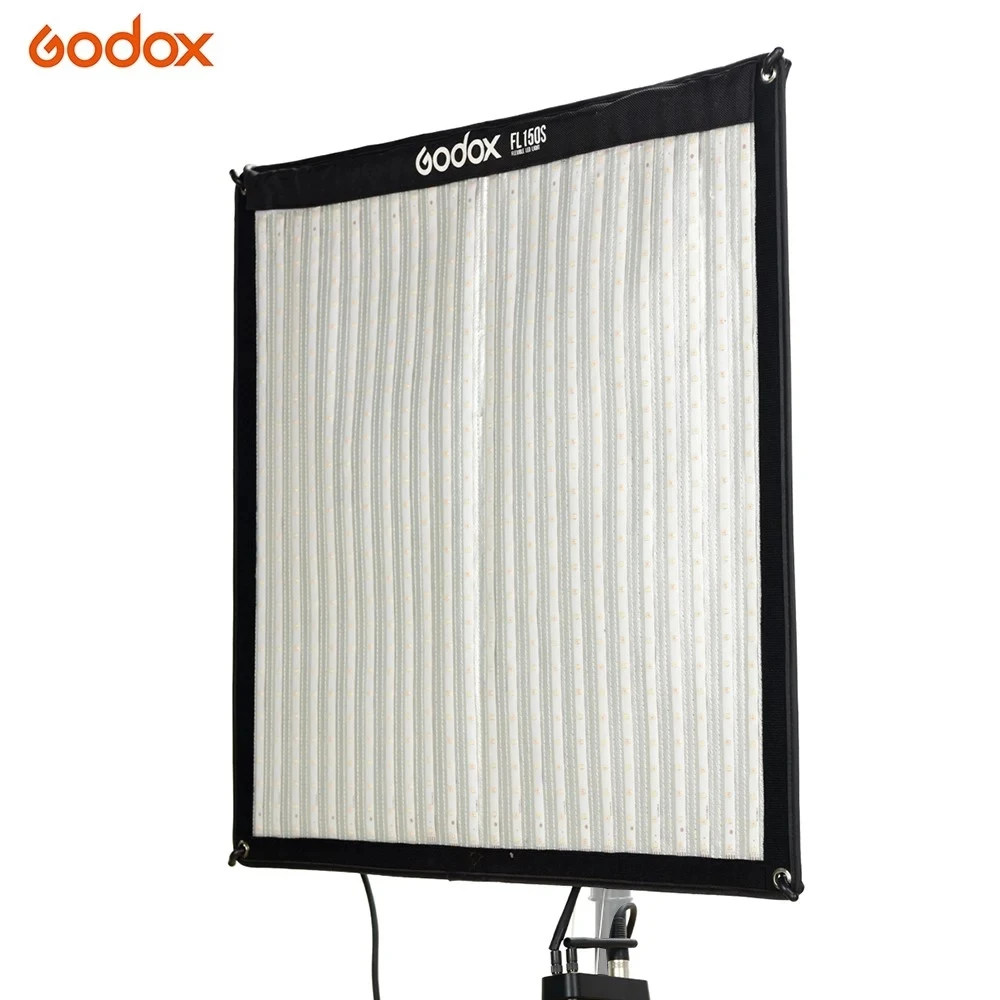 

Godox 60*60cm FL150S 150W Flexible LED Video Light 3300-5600K Bi-color Foldable Cloth with Controller Remote Control X-shaped