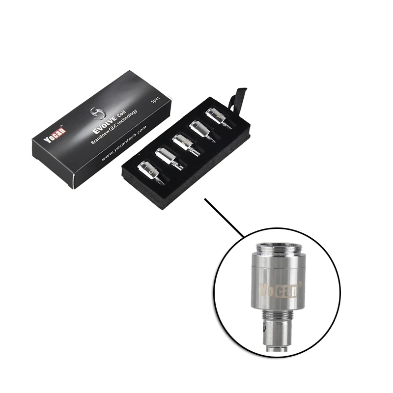 30 шт. 100% оригинальная катушка Yocan Evolve QDC Core Quatz двойная чистый вкус приятный пар для