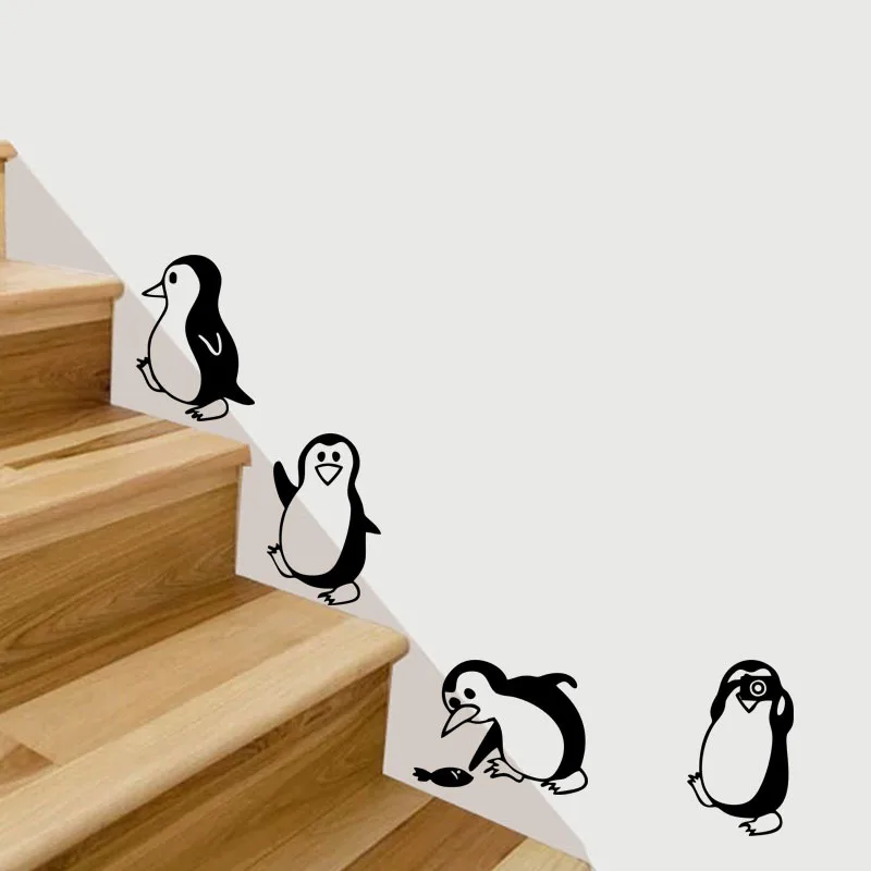 

Cute Little Penguin Wall Sticker Home Decor Children's Room Living Room Background Decoration Mural Art Decals Animal Stickers